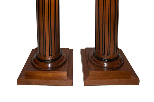 Pair Of Louis XVI Style Columns Late 19th Century