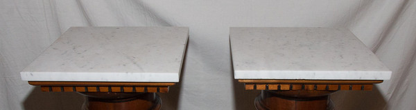 Pair Of Louis XVI Style Columns Late 19th Century