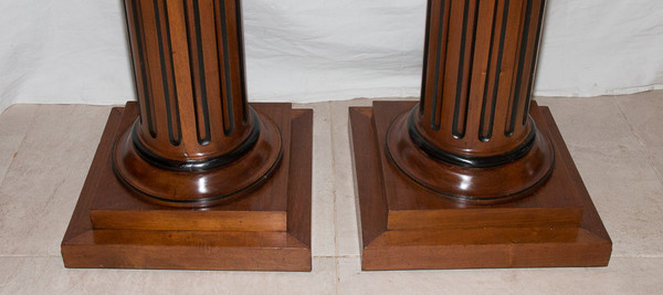 Pair Of Louis XVI Style Columns Late 19th Century