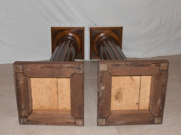 Pair Of Louis XVI Style Columns Late 19th Century