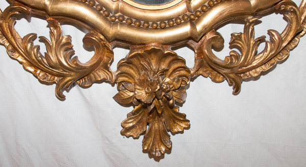 Miroir En Bois Doré  époque Napoléon III