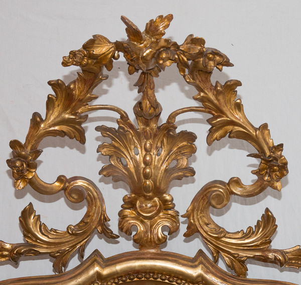 Miroir En Bois Doré  époque Napoléon III