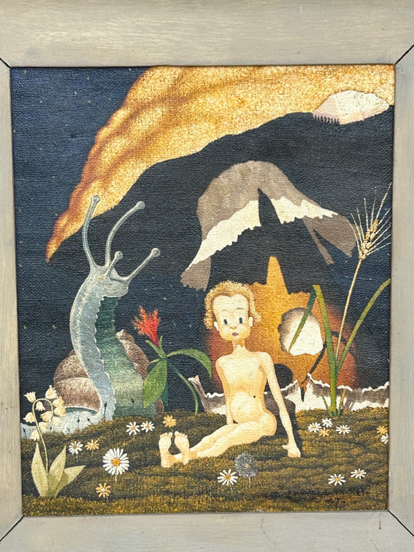 Alex Gaudard Michel - Jean De La Lune 1947 - Öl auf Leinwand - Gemälde - Gemälde