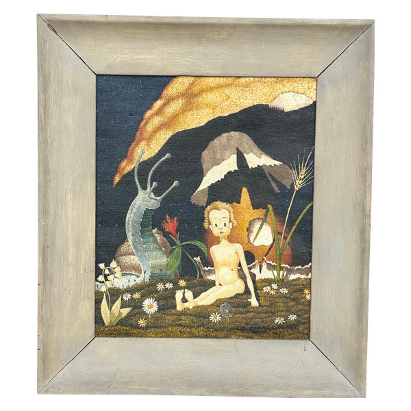 Alex Gaudard Michel - Jean De La Lune 1947 - Öl auf Leinwand - Gemälde - Gemälde