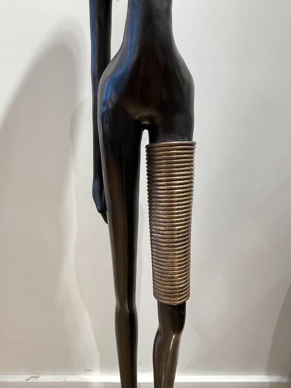 Big statuette of a  water carrier, after Karl Hagenauer, circa 1970