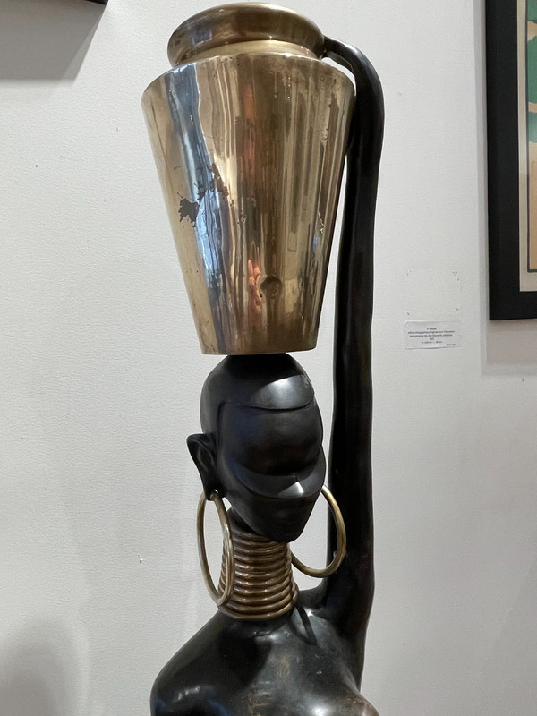 Big statuette of a  water carrier, after Karl Hagenauer, circa 1970