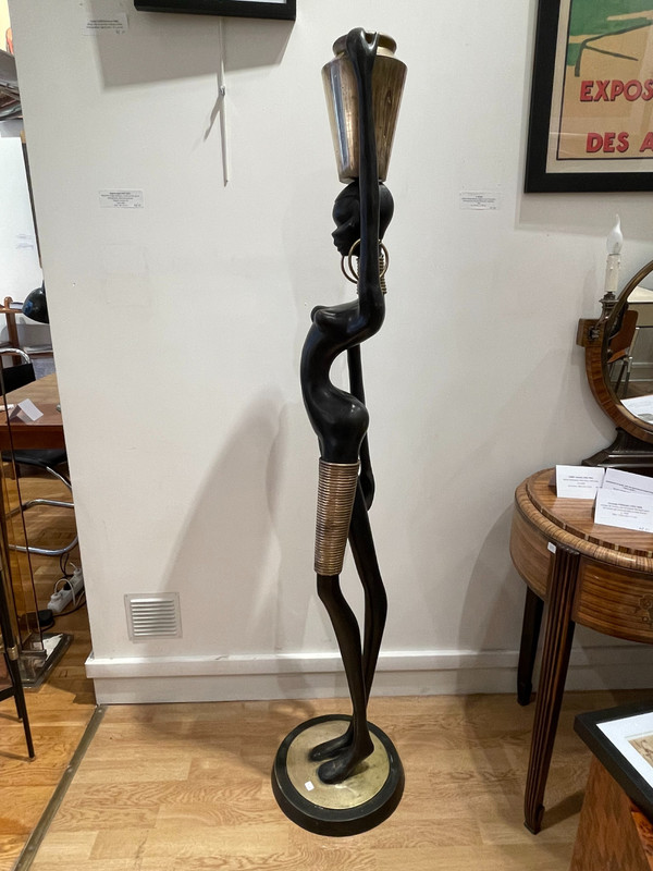 Big statuette of a  water carrier, after Karl Hagenauer, circa 1970