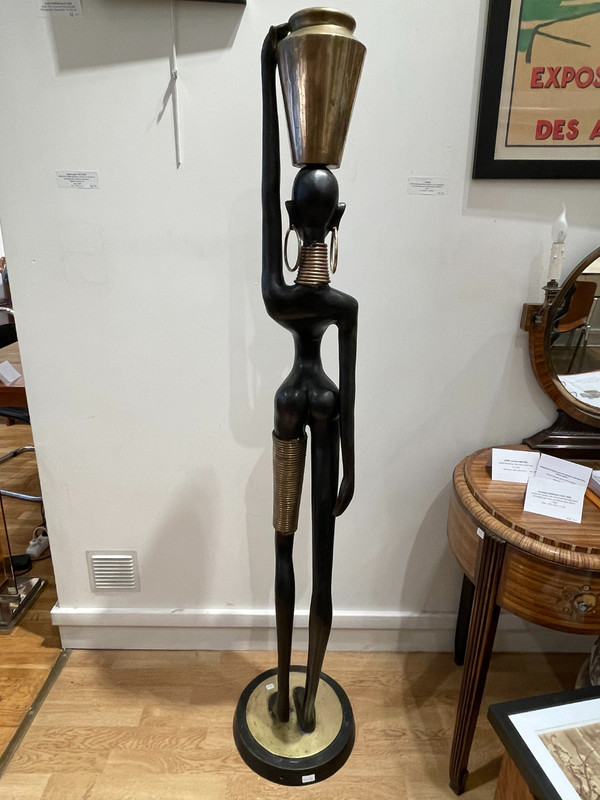 Big statuette of a  water carrier, after Karl Hagenauer, circa 1970