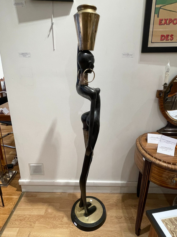 Big statuette of a  water carrier, after Karl Hagenauer, circa 1970