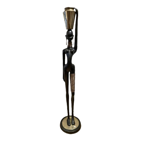 Big statuette of a  water carrier, after Karl Hagenauer, circa 1970