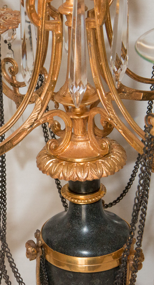  Coppia Di Candelabri Stile Direttorio, Periodo XIX Secolo