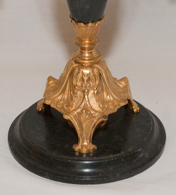  Coppia Di Candelabri Stile Direttorio, Periodo XIX Secolo