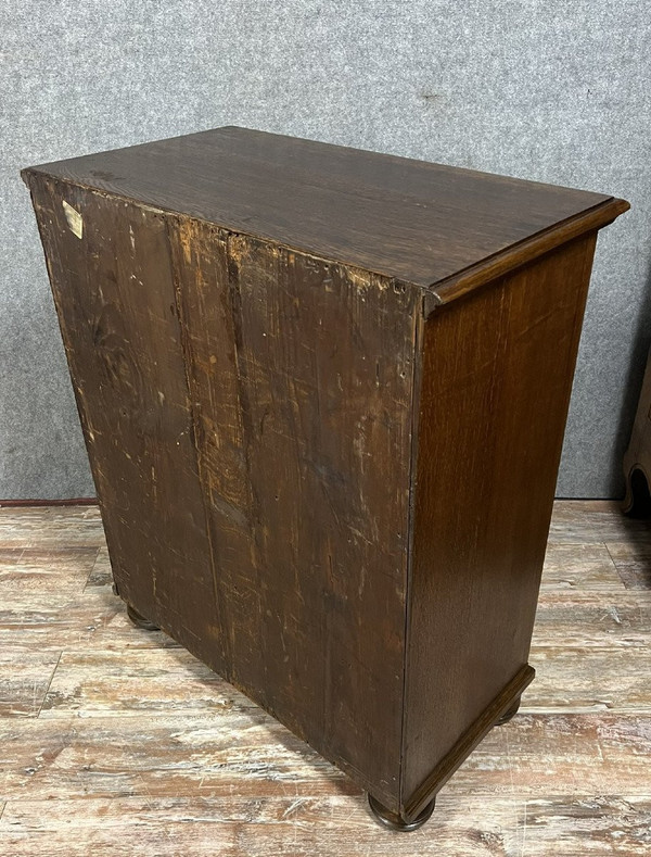 Meuble D’apparat Alsacien en chêne et loupe époque Louis XIII / XVII eme siècle