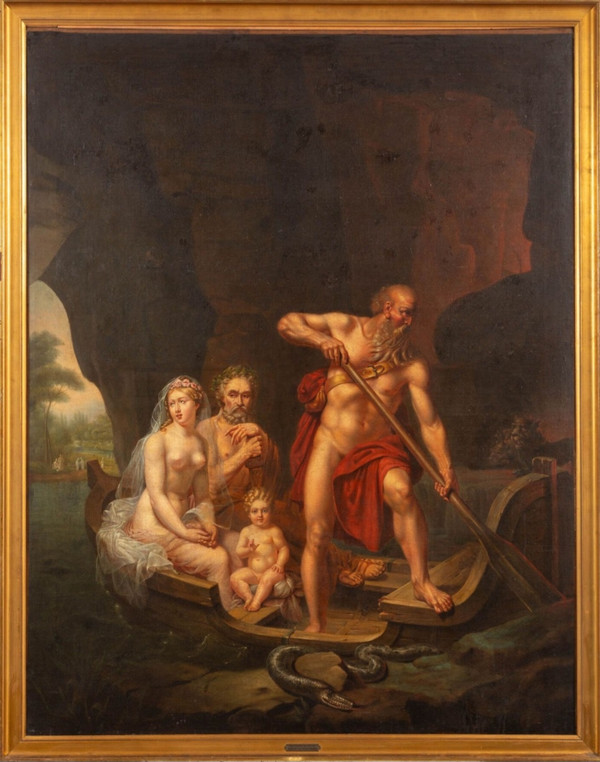 François Gérard (attributed), very large HST, late 18th century - early 19th century.