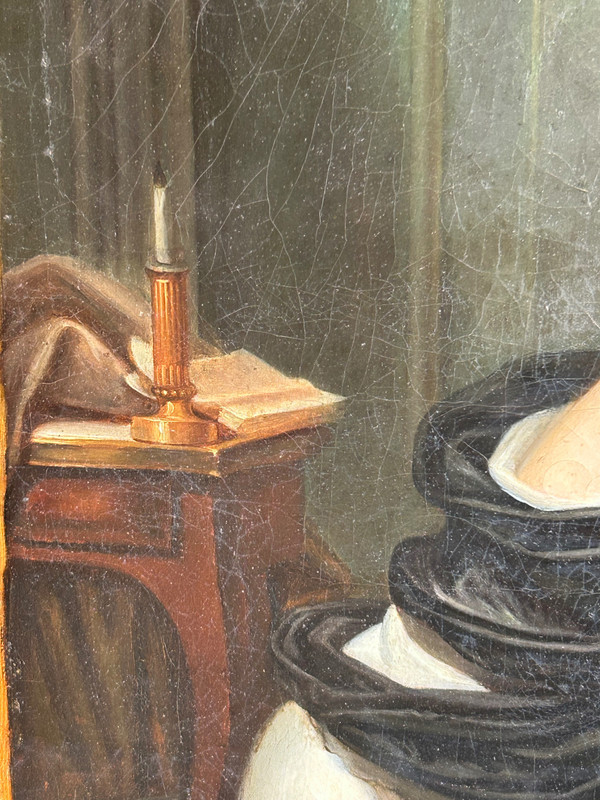 Ecole Française Du XIXe Siècle - d'Après Jean Baptiste Greuze - La Prière Du Matin