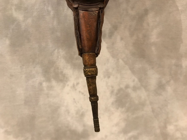 Soufflet de cheminée ancien en bois sculpté d'époque 19 ème 