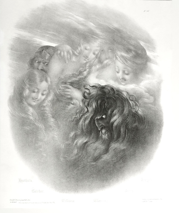 Lithographies Mythologique d'Après Girodet -Trioson 19ème