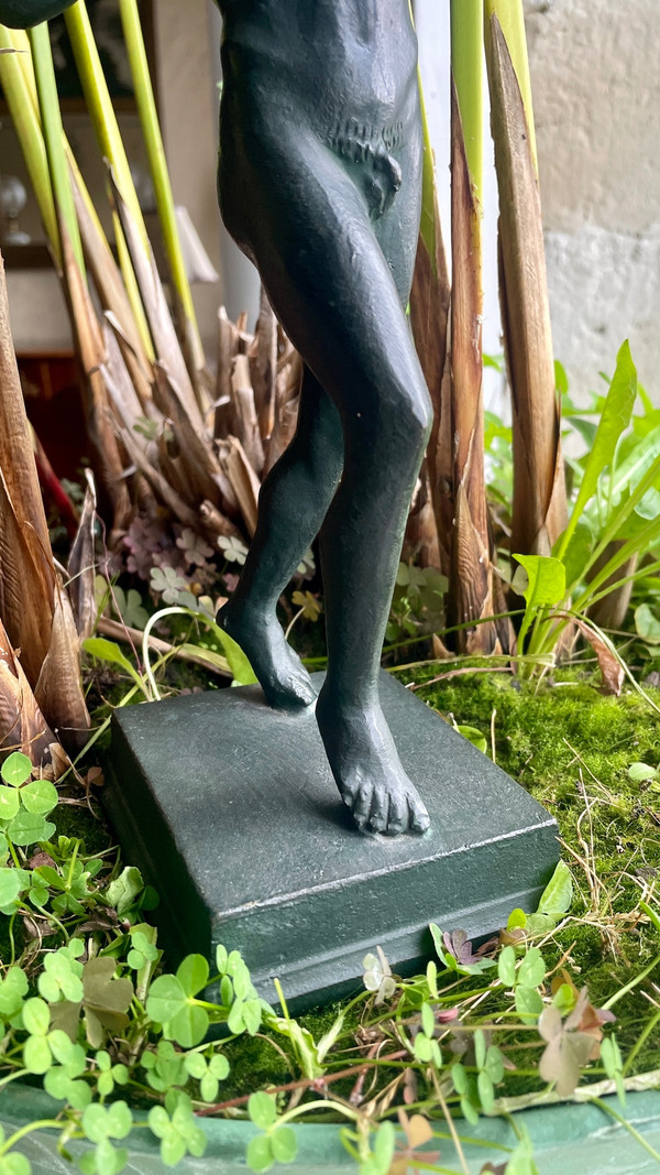 Faune dansant en bronze, XIXe siècle 