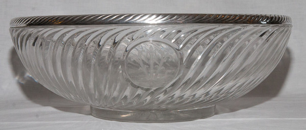  Large Baccarat Cup And Sterling Silver Late 19th Century