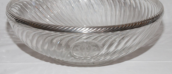  Large Baccarat Cup And Sterling Silver Late 19th Century