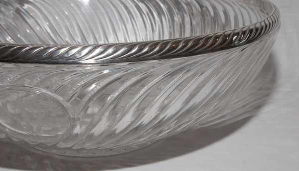  Large Baccarat Cup And Sterling Silver Late 19th Century