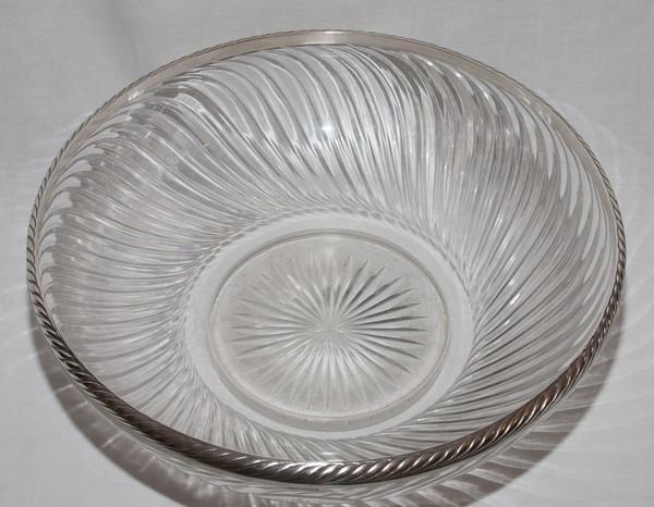  Large Baccarat Cup And Sterling Silver Late 19th Century