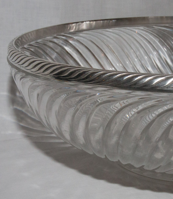  Large Baccarat Cup And Sterling Silver Late 19th Century