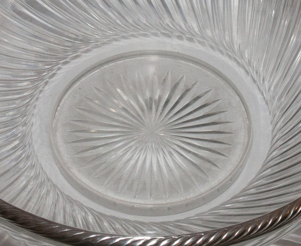  Large Baccarat Cup And Sterling Silver Late 19th Century