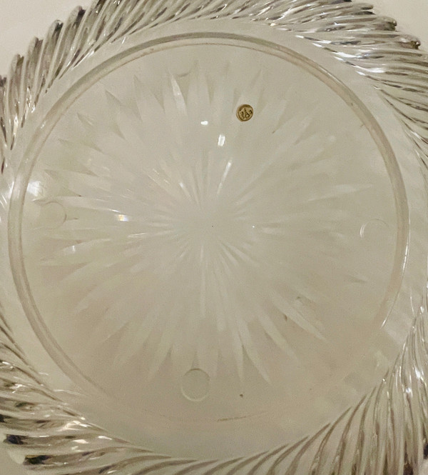  Large Baccarat Cup And Sterling Silver Late 19th Century
