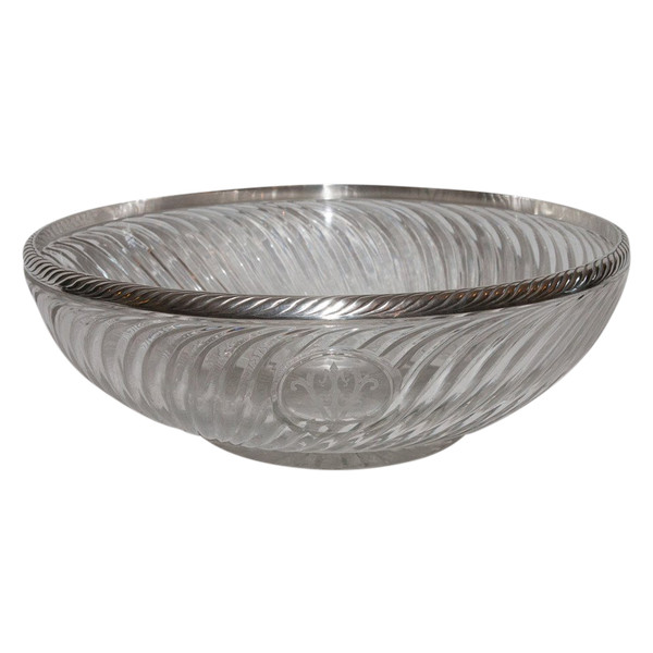  Grande Coupe Baccarat Et Argent Massif Fin XIXe