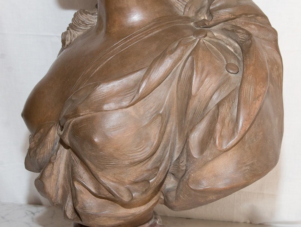 Busto in terracotta della contessa Du Barry, XIX secolo