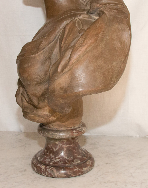 Busto in terracotta della contessa Du Barry, XIX secolo