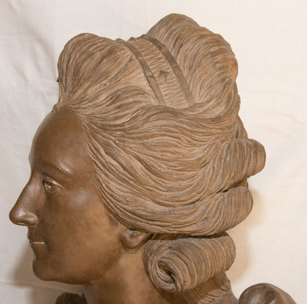 Busto in terracotta della contessa Du Barry, XIX secolo
