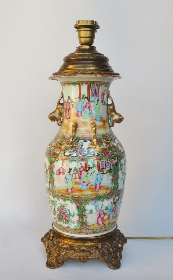 Lampe chine fin du XIXe siècle.  