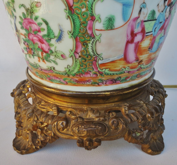 Lampe chine fin du XIXe siècle.  