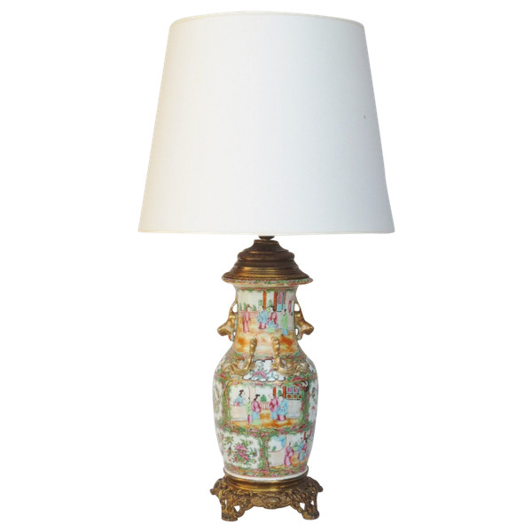 Lampe chine fin du XIXe siècle.  