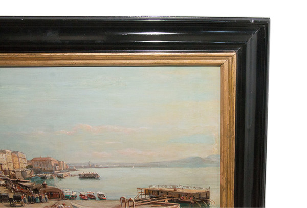 Napoli Borgo Santa Lucia Giacinto Gigante 1806-1876