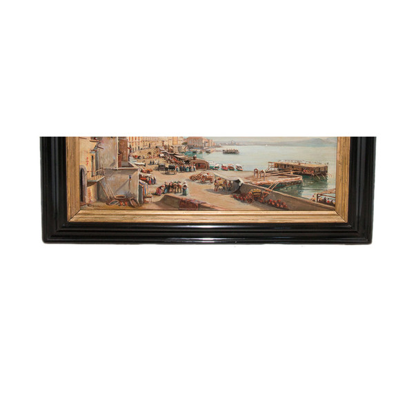 Napoli Borgo Santa Lucia Giacinto Gigante 1806-1876