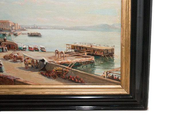 Napoli Borgo Santa Lucia Giacinto Gigante 1806-1876