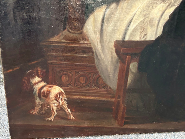 Paul Delaroche After – Ölgemälde auf Leinwand Edward V. und sein inhaftierter Bruder, 19. Jahrhundert
