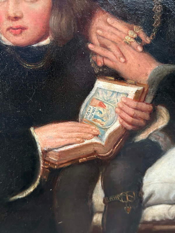 Paul Delaroche After – Ölgemälde auf Leinwand Edward V. und sein inhaftierter Bruder, 19. Jahrhundert