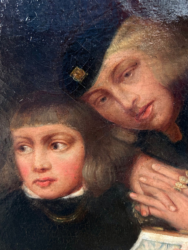 Paul Delaroche After – Ölgemälde auf Leinwand Edward V. und sein inhaftierter Bruder, 19. Jahrhundert