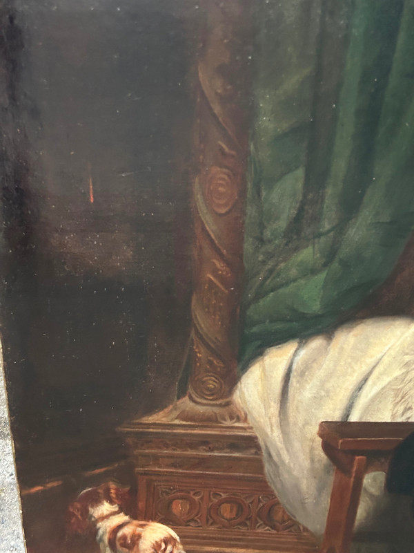 Paul Delaroche After – Ölgemälde auf Leinwand Edward V. und sein inhaftierter Bruder, 19. Jahrhundert