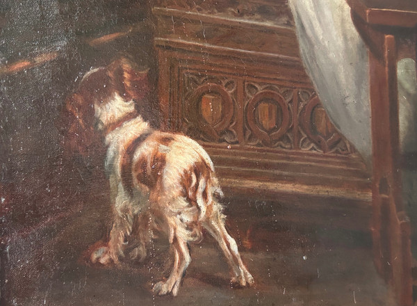 Paul Delaroche After – Ölgemälde auf Leinwand Edward V. und sein inhaftierter Bruder, 19. Jahrhundert
