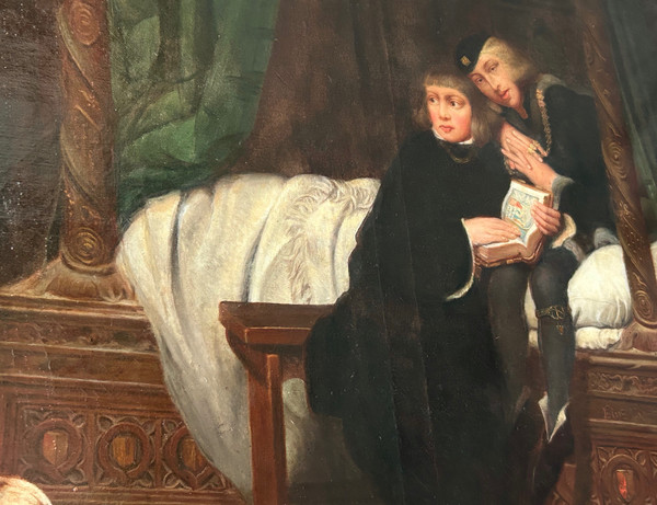 Paul Delaroche After – Ölgemälde auf Leinwand Edward V. und sein inhaftierter Bruder, 19. Jahrhundert