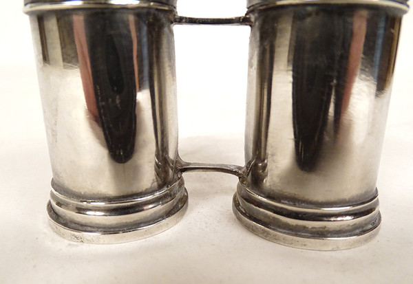 Paire Ampoules à Huile Sainte Argent Massif Fermiers Généraux XVIIIème
