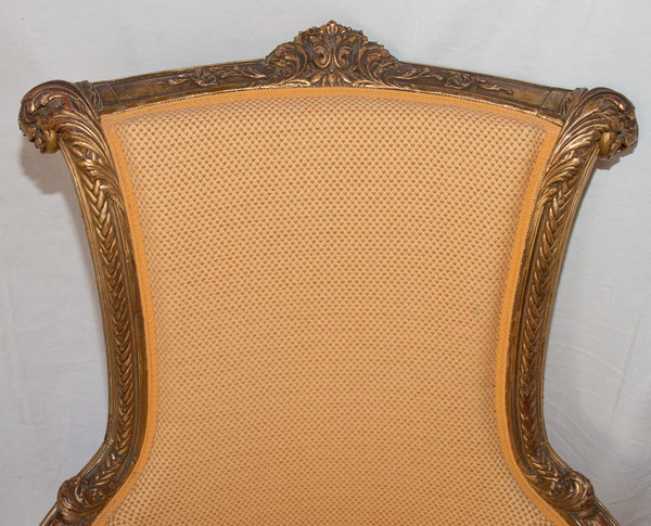 Grande Bergère Style Louis XVI Circa 1860
