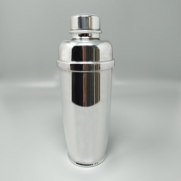 Splendido shaker per cocktail degli anni '60 placcato in argento di Zanetta. Fatto in Italia