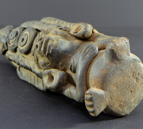 Peru, 1930s/1950s, terracotta statuette in the spirit of pre-Columbian creations.