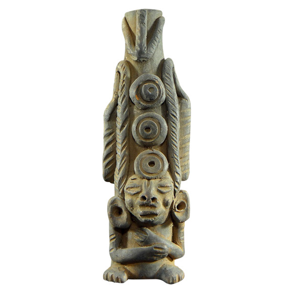 Peru, 1930s/1950s, terracotta statuette in the spirit of pre-Columbian creations.